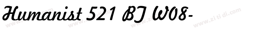 Humanist 521 BT W08字体转换